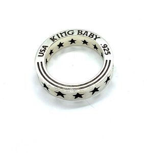 King baby studio star ring stackable silver